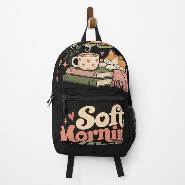 Item preview, Soft Mornings Club – Cozy Coffee Cat, Books & Floral Morning Aesthetic designed and sold by Sanika arts .