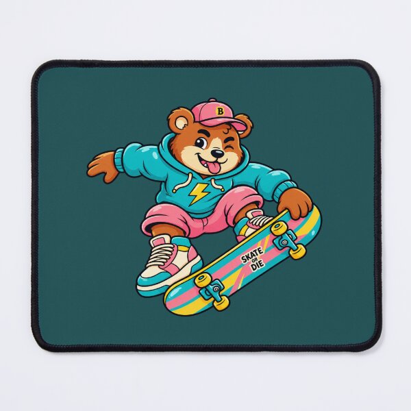 Item preview, Cute Skateboard Bear | Kawaii Bear Skater Retro Skateboarding designed and sold by MrDev.