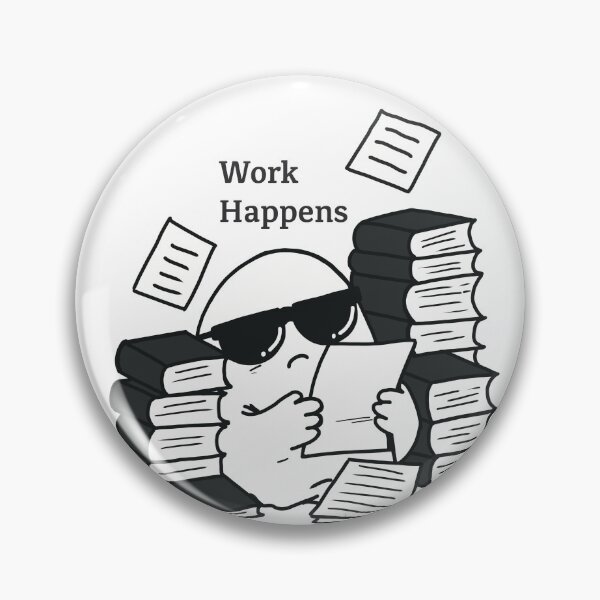 Item preview, Work Happens – Office Ghost designed and sold by  Almost Bored Studio.
