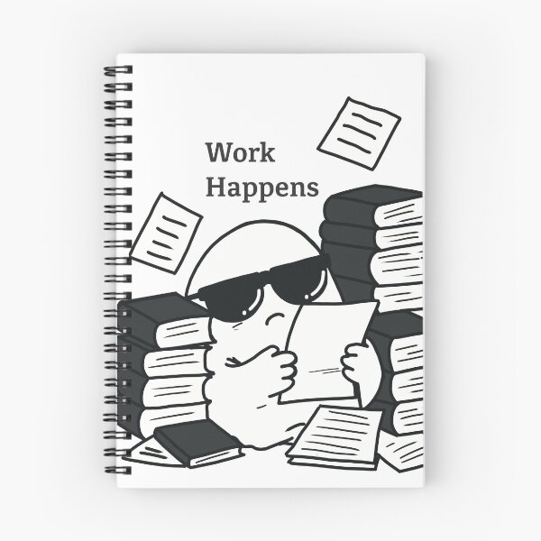 Item preview, Work Happens – Office Ghost designed and sold by  Almost Bored Studio.