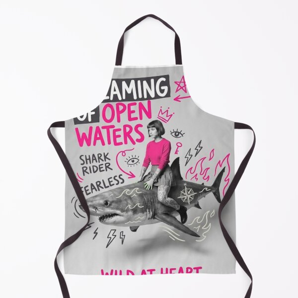 Item preview, A Shark Jumps the 'Open' Water Cool Cool Pool and Takes One 'Heart-y' Bite Out of Corporate Branding (Legally Distinct) designed and sold by Print Fiction.
