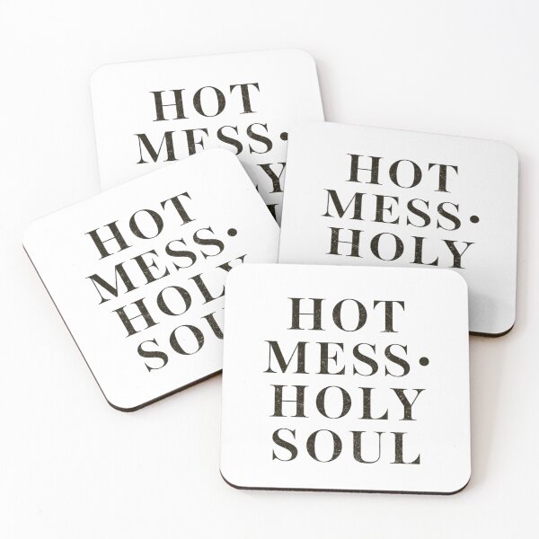 Item preview, Hot Mess Holy Soul Funny Spiritual Quote designed and sold by HouseOfMitos.