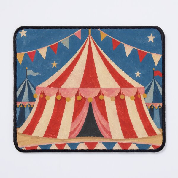Item preview, Vintage Circus Tent Art – Whimsical Big Top Carnival designed and sold by Love Pantone .