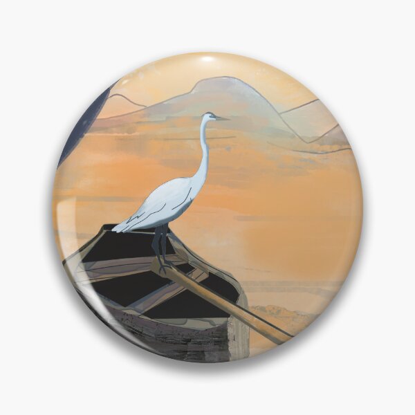 Item preview, White tall bird designed and sold by dariosArt.