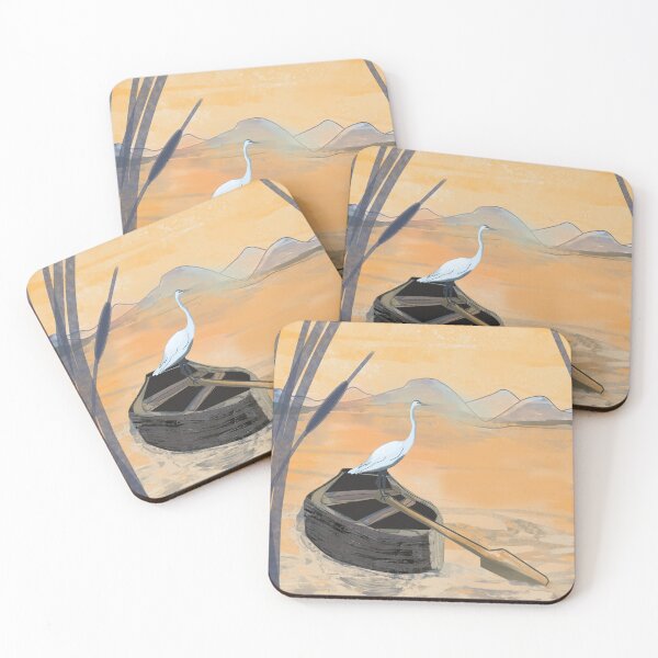 Item preview, White tall bird designed and sold by dariosArt.