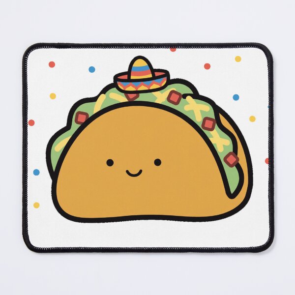 Item preview, Cute Chibi Taco Fiesta Taco Bout Cute Mexican Food Sticker designed and sold by xiaoxiaochibi.