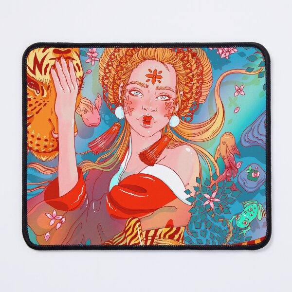 Item preview, Freshwater Woman | Mucha | Art Nouveau designed and sold by Drop of Sea.