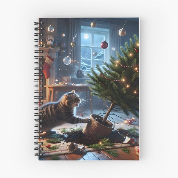 Item preview, Tabby Cat Christmas Chaos designed and sold by Sybille-Yates.