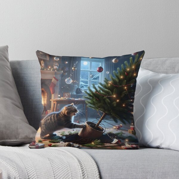 Item preview, Tabby Cat Christmas Chaos designed and sold by Sybille-Yates.