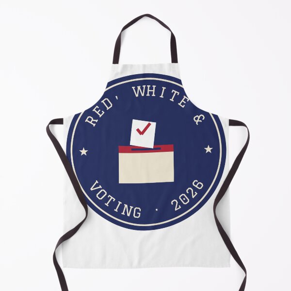 Item preview, Red, White and Voting 2026 Badge designed and sold by Eagle Eye Roll.