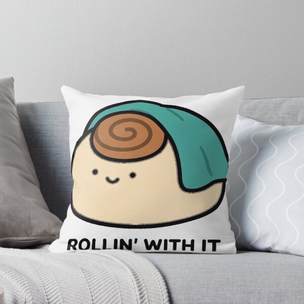 Item preview, Cute Chibi Cinnamon Roll Rollin With It Bakery Pun Sticker designed and sold by xiaoxiaochibi.