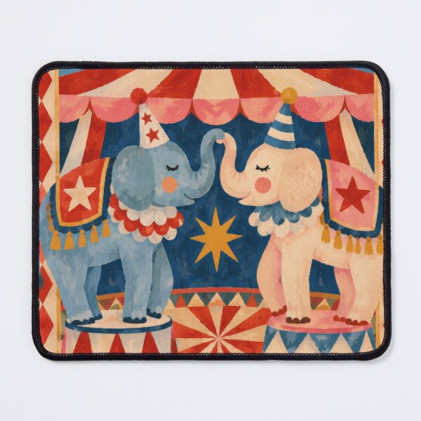 Item preview, Better Together Circus Elephants – Vintage Whimsical designed and sold by Love Pantone .