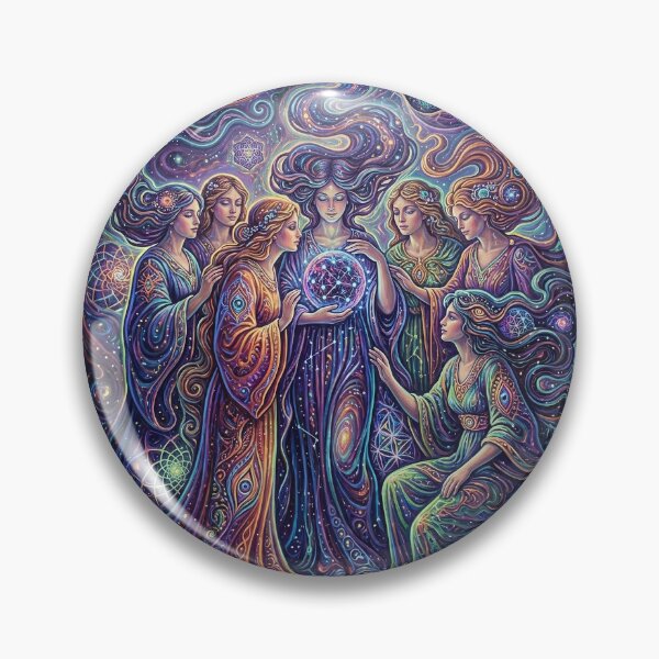 Item preview, Pleiades Seven Sisters - Psychedelic Art designed and sold by Lucid Dream Pixel.