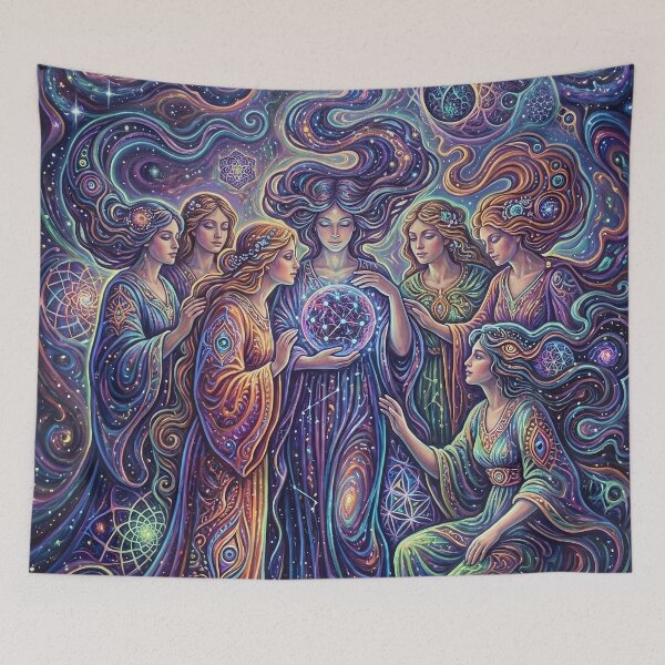 Item preview, Pleiades Seven Sisters - Psychedelic Art designed and sold by Lucid Dream Pixel.