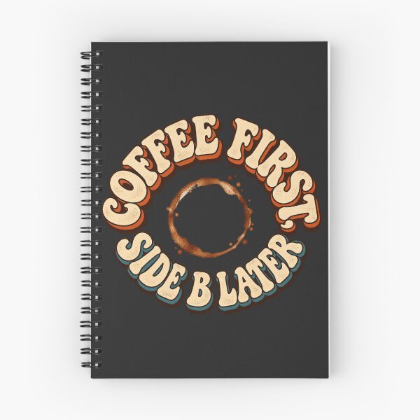 Item preview, Coffee First Side B Later – Retro Vinyl and Coffee designed and sold by Golden Era Studio.