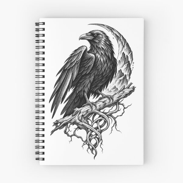 Item preview, Raven of the North - Norse Ink Style Art designed and sold by AcruxUltra.