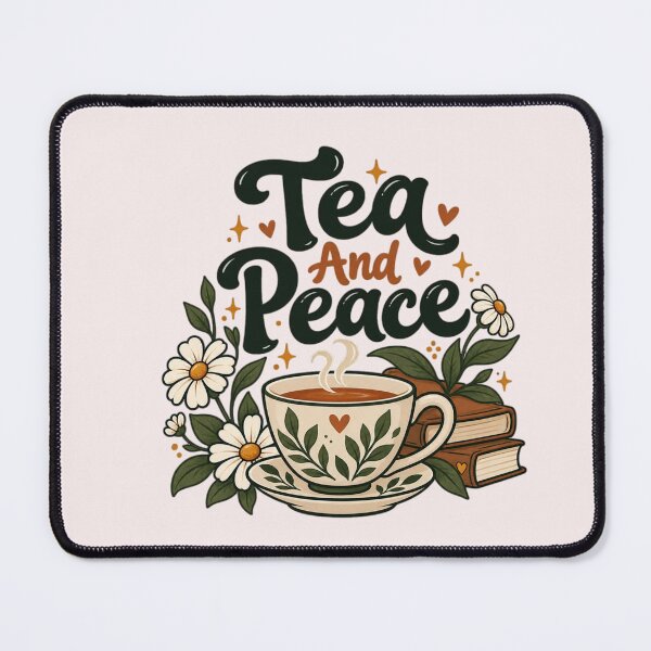 Item preview, Tea And Peace Cozy Tea Lover Cottagecore Floral Teacup Aesthetic designed and sold by Sanika arts .
