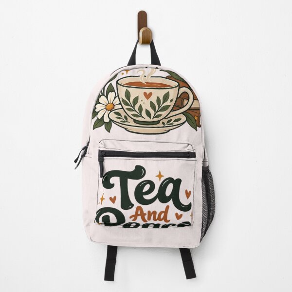 Item preview, Tea And Peace Cozy Tea Lover Cottagecore Floral Teacup Aesthetic designed and sold by Sanika arts .