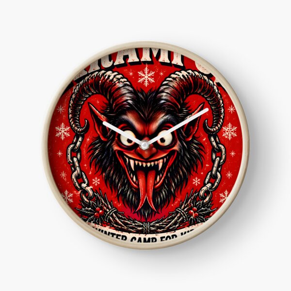 Item preview, Krampus Winter Camp Vintage Christmas Horror Art designed and sold by Pure Craft.