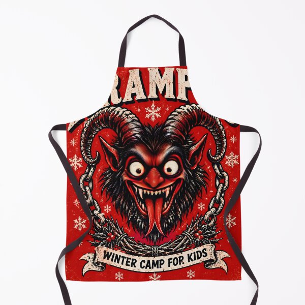 Item preview, Krampus Winter Camp Vintage Christmas Horror Art designed and sold by Pure Craft.