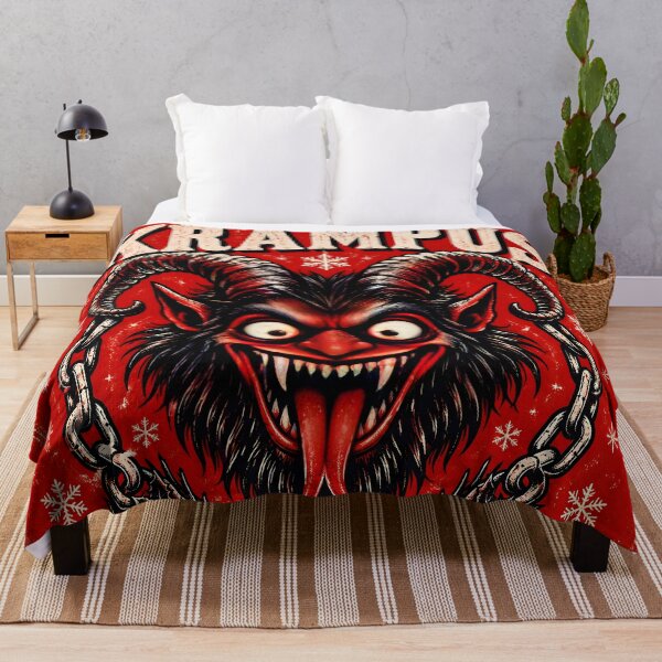 Item preview, Krampus Winter Camp Vintage Christmas Horror Art designed and sold by Pure Craft.