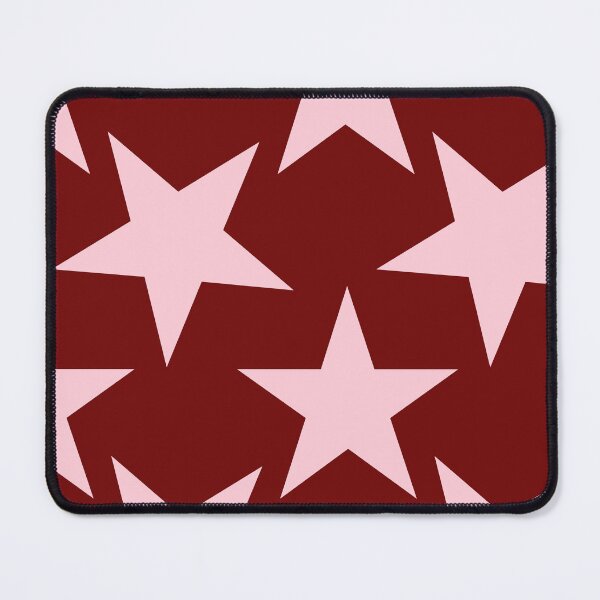 Item preview, Cute Y2K Retro Star Pattern in Pink and Burgundy Aesthetic | Vintage Star Preppy Design Gift for Women and Girls | Coquette Pink Stars on Deep Maroon Background designed and sold by VivaFy.
