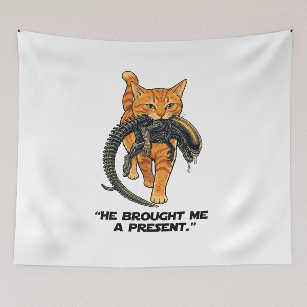 Item preview, Cat Carrying Alien Halloween designed and sold by Designart68.