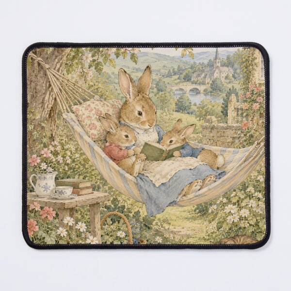 Item preview, Beatrix Potter Reading Time Print  designed and sold by Blue  Robin.