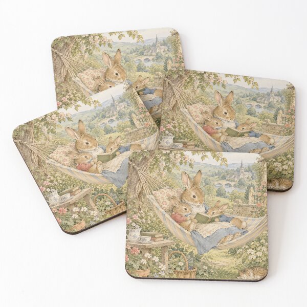 Item preview, Beatrix Potter Reading Time Print  designed and sold by Blue  Robin.