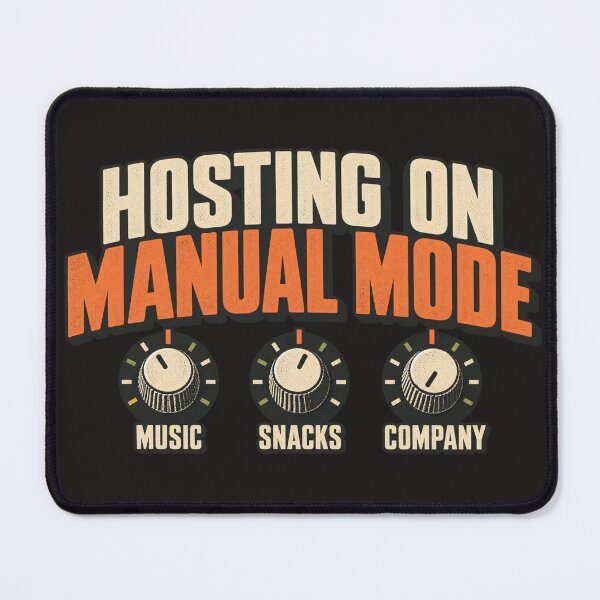 Item preview, Hosting on Manual Mode – Vintage Analog Party Design designed and sold by Golden Era Studio.