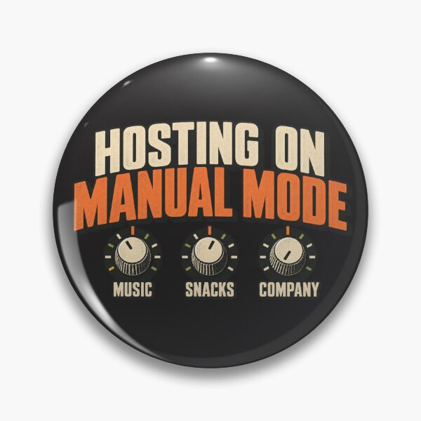Item preview, Hosting on Manual Mode – Vintage Analog Party Design designed and sold by Golden Era Studio.