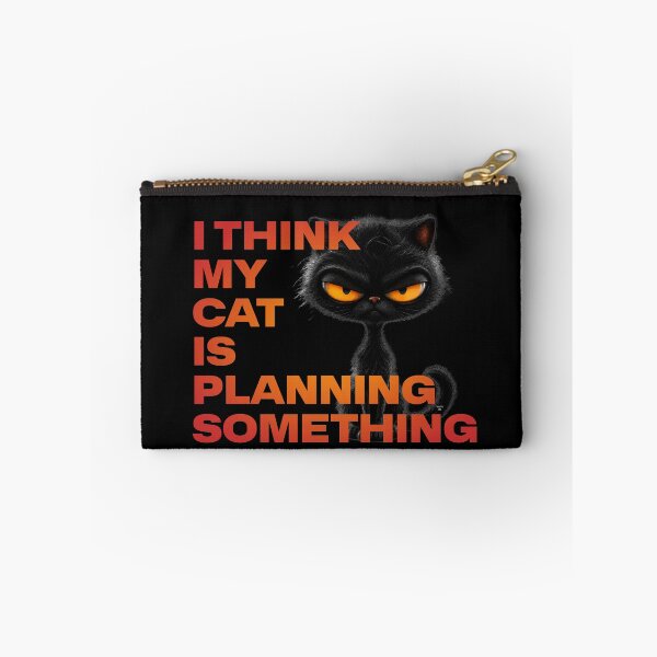 Item preview, I Think My Cat Is Planning Something designed and sold by Winston Cat.