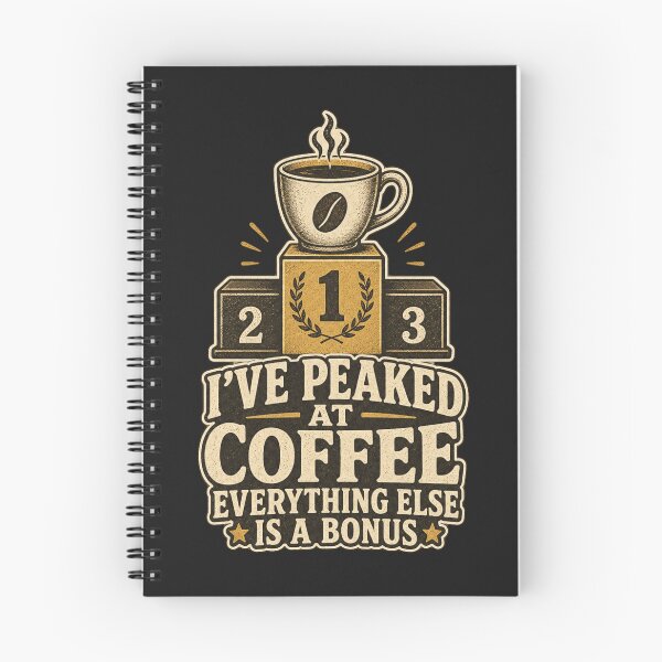 Item preview, I've Peaked At Coffee Everything Else Is A Bonus Shirt, Funny Coffee Lover T-Shirt, Caffeine Humor Tee, Funny Coffee Gift Shirt, Vintage Coffee Graphic designed and sold by TshirtsLabs.