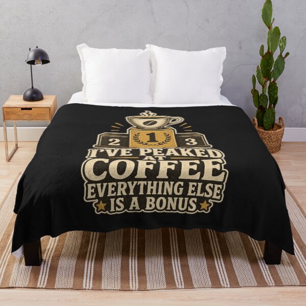 Item preview, I've Peaked At Coffee Everything Else Is A Bonus Shirt, Funny Coffee Lover T-Shirt, Caffeine Humor Tee, Funny Coffee Gift Shirt, Vintage Coffee Graphic designed and sold by TshirtsLabs.