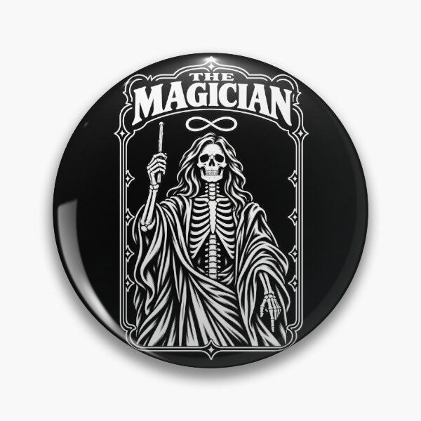 Item preview, The Magician Skeleton Tarot Design designed and sold by SteadyRolling.