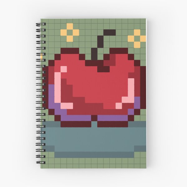Item preview, Inktober Pixelart - Apple (with bg) designed and sold by Niceci.