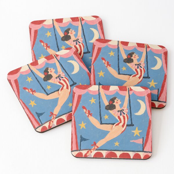 Item preview, Vintage Circus Acrobat Art – Whimsical Trapeze Artist designed and sold by Love Pantone .
