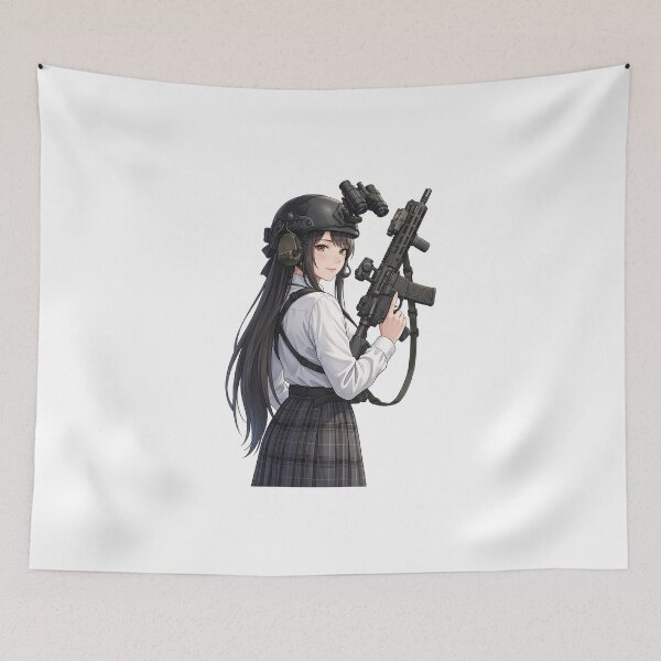 Item preview,  Tactical School Girl - Anime Special Ops designed and sold by RAWLIFEGRAPHIC.
