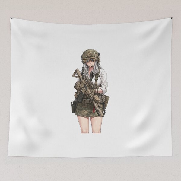 Item preview,  Tactical School Girl - Anime Special Ops designed and sold by RAWLIFEGRAPHIC.