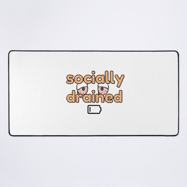 Item preview, social battery 1 % for exhausted designed and sold by simonrice14.
