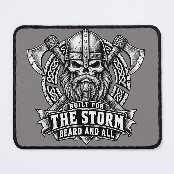 Item preview, Built for the Storm - Viking Skull Beard and Axes designed and sold by AcruxUltra.