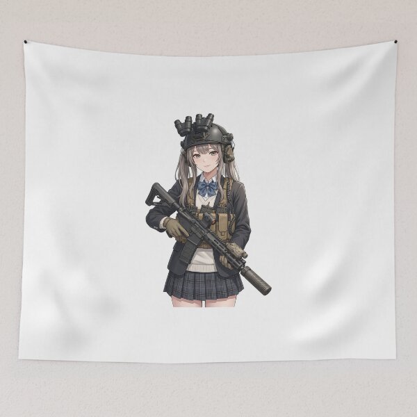 Item preview,  Tactical School Girl - Anime Special Ops designed and sold by RAWLIFEGRAPHIC.