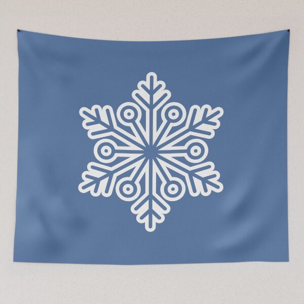 Item preview, Winter Snowflake Muted Dusty Blue Seamless Pattern Art designed and sold by ​Jyoti Digital Artist.