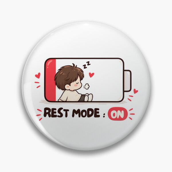 Item preview, Rest Mode On Cute Cozy Sleepy Cartoon – Funny Relaxing Kawaii Illustration designed and sold by CRAZZYDOODLES.