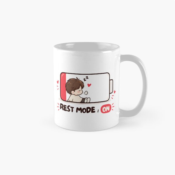 Item preview, Rest Mode On Cute Cozy Sleepy Cartoon – Funny Relaxing Kawaii Illustration designed and sold by CRAZZYDOODLES.