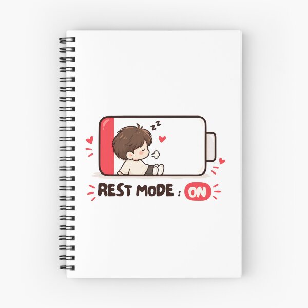 Item preview, Rest Mode On Cute Cozy Sleepy Cartoon – Funny Relaxing Kawaii Illustration designed and sold by CRAZZYDOODLES.