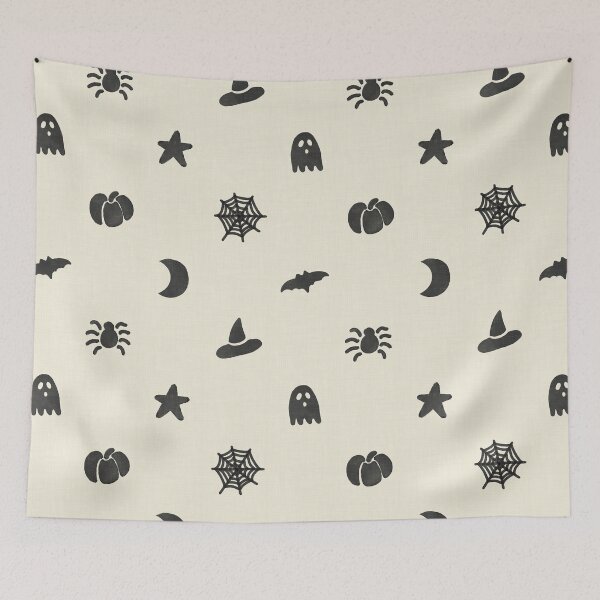 Item preview, Ghouls & Co - Retro Whimsigoth Halloween (Eggshell Cream) designed and sold by DesigndN.
