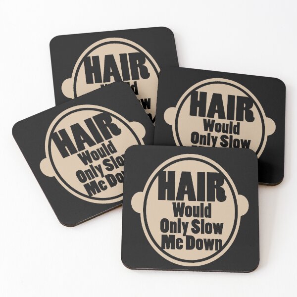 Item preview, Hair Would Only Slow Me Down Funny Bald Dad Joke designed and sold by kuboyashi.