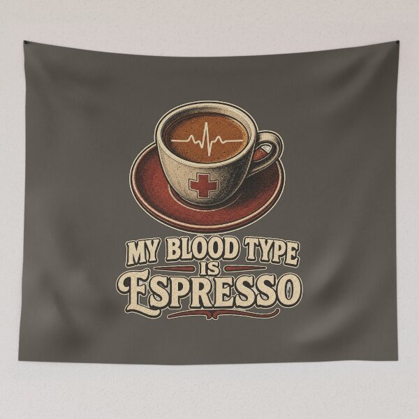 Item preview, My Blood Type Is Espresso Shirt, Funny Coffee Lover T-Shirt, Espresso Humor Tee, Funny Coffee Addict Gift Shirt, Vintage Coffee Graphic designed and sold by TshirtsLabs.