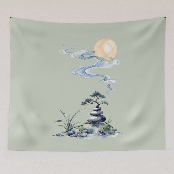 Item preview, Zen Moon and Bonsai Serenity designed and sold by ZYVARENNE.